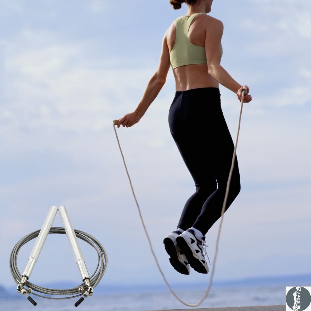 Corde à sauter pour adultes, corde à sauter fitness avec câbles en acier  réglables, accessoires de fitness avec poignées antidérapantes - Profi  Speed Rope pour les sports comme la boxe et le